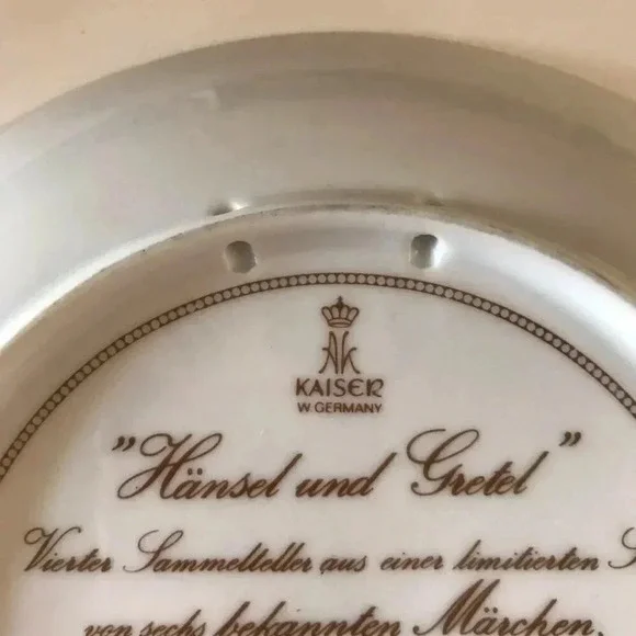 Kaiser HANSEL AND GRETEL Collectors Plate Classic Fairy Tales by Gerda Neubacher - Picture 7 of 9